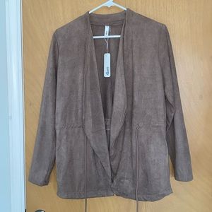 glam Faux Suede Jacket